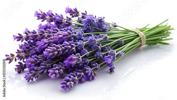 Obraz lavender flowers isolated on white background