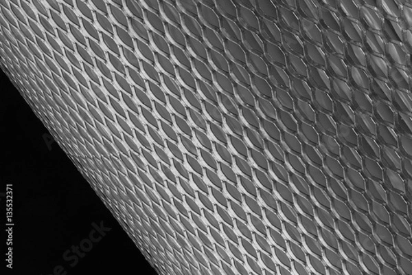 Obraz mesh metal for filter in roll on a black background