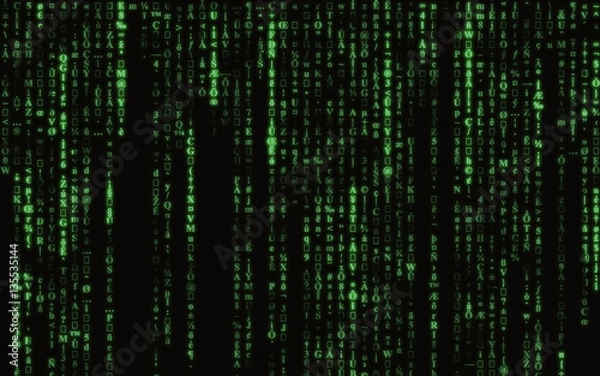 Fototapeta Computermatrix.