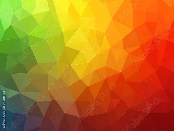 Fototapeta A colorful geometric polygon abstract background gradient illustration design