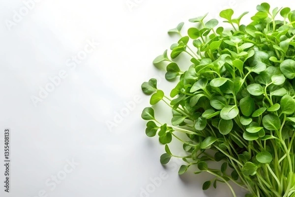 Obraz watercress on white background