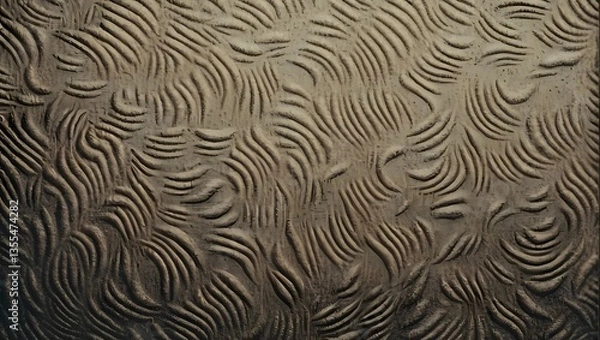 Obraz Wavy sand texture with abstract patterns
