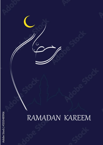 Fototapeta Poster for Ramadan