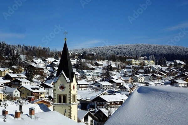 Obraz winter im bayerischen wald - sankt englmar