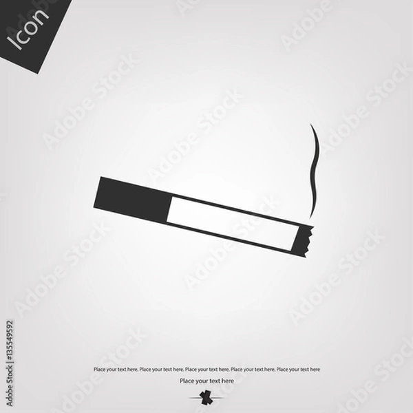 Obraz Smoking vector icon