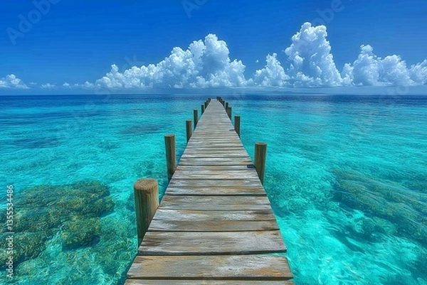 Obraz モルディブの綺麗な海
