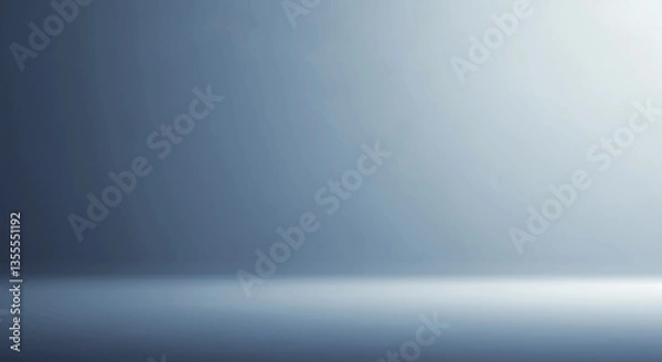 Fototapeta A soft blue gradient background with subtle light effect