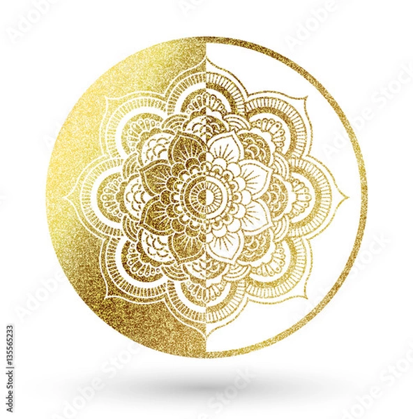 Obraz Mandala Logo Golden