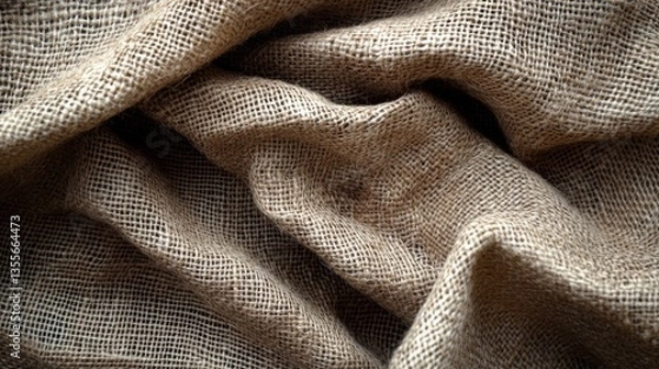 Fototapeta Rustic burlap fabric texture