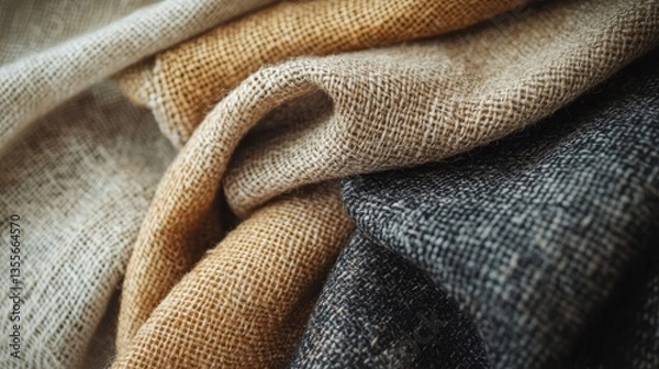 Fototapeta Rustic burlap fabric texture