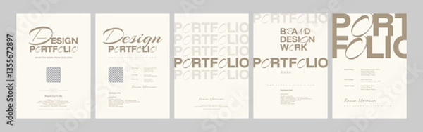 Obraz creative graphic designer portfolio cover