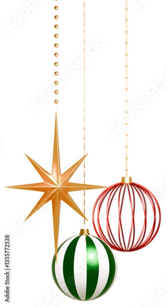 Fototapeta 3D素材_クリスマスオーナメント