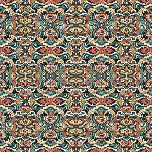 Fototapeta Ornamental pattern for textile design