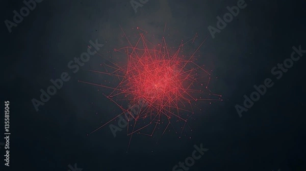 Fototapeta Abstract Network Structure