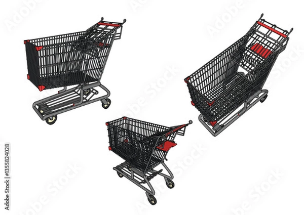 Obraz Shopping trolly