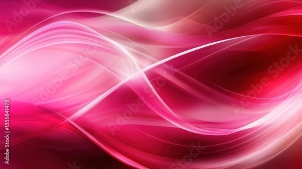 Fototapeta Elegant Abstract Red and Magenta Background with Beautiful Flowing Lines