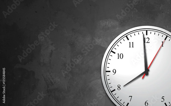 Obraz Zegar ścienny w stylu biznesowym