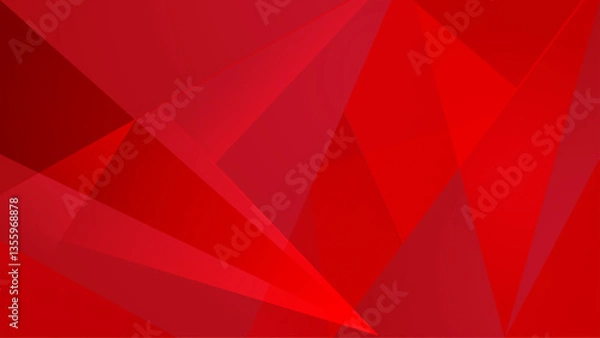 Obraz abstract red simple shape gradient geometric background vector illustration