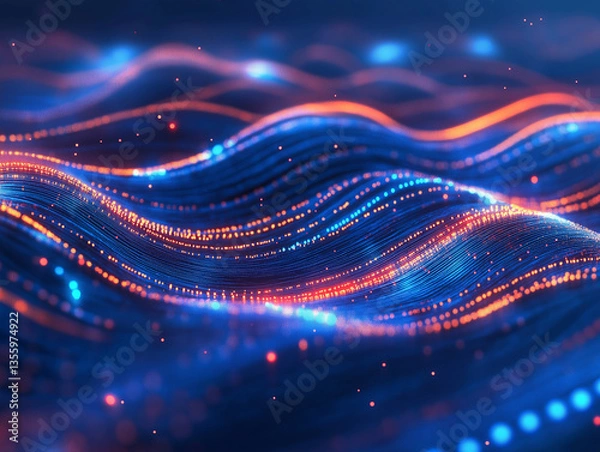 Fototapeta abstract data stream background