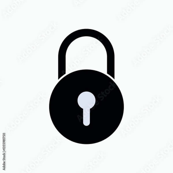 Obraz Padlock Icon. Locked Symbol - Vector. 
