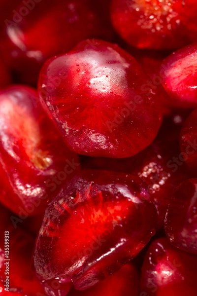 Fototapeta Pomegranate as a background. macro