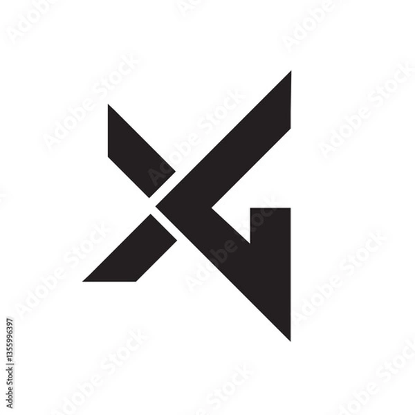 Fototapeta Elevating Brand Identity with Powerful Letter Logos: Merging Typography, Creativity, and Visual Impact