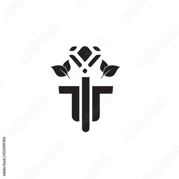 Obraz Elevating Brand Identity with Powerful Letter Logos: Merging Typography, Creativity, and Visual Impact