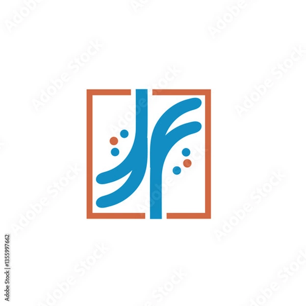 Fototapeta Elevating Brand Identity with Powerful Letter Logos: Merging Typography, Creativity, and Visual Impact