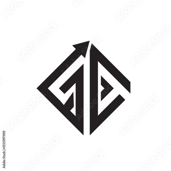 Fototapeta Elevating Brand Identity with Powerful Letter Logos: Merging Typography, Creativity, and Visual Impact