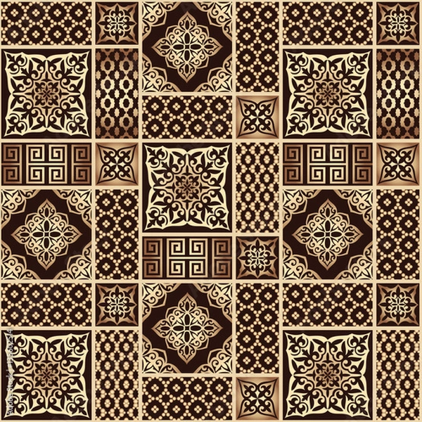 Fototapeta abstract seamless patchwork pattern