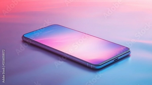 Fototapeta Smartphone Display: Gradient Colors