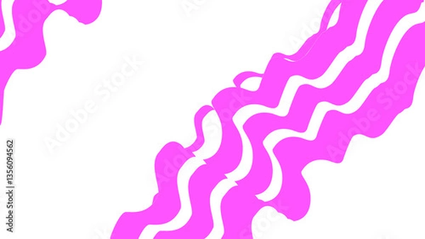 Obraz abstract pink paint splashes on white background