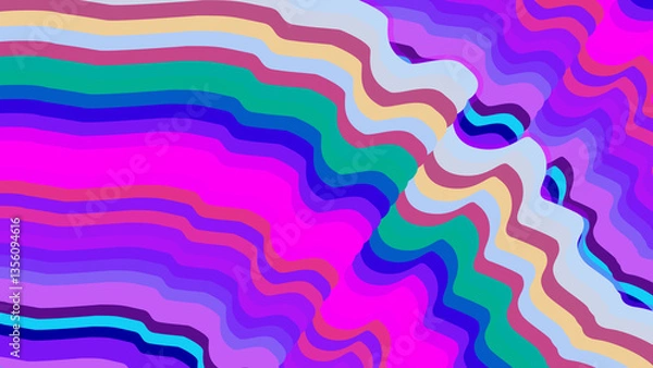 Fototapeta abstract colorful background with lines modern wave for presentation and streaming
