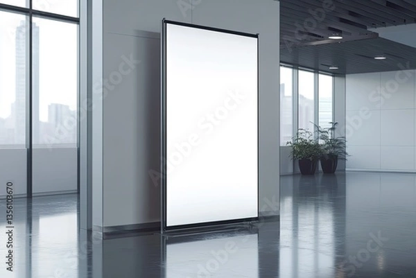 Fototapeta Ultra Quality Picture of Marketing Exhibition Roll Up Banner Mockup