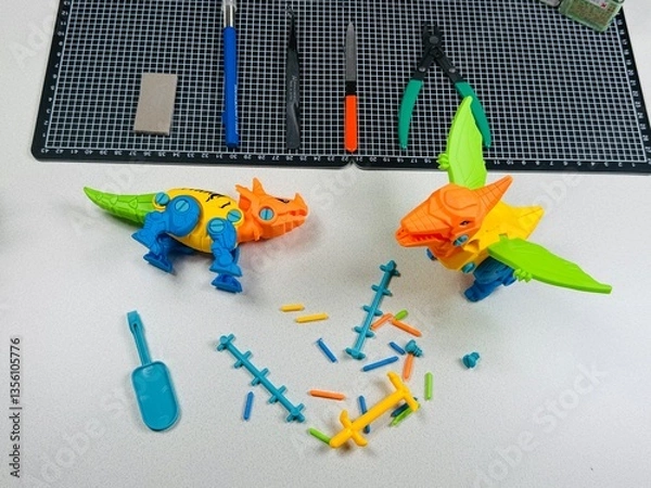 Obraz プラモデルの組立