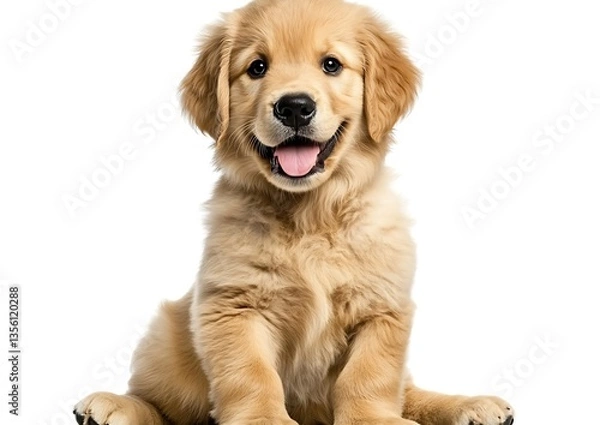 Fototapeta Golden Retriever Puppy Portrait.