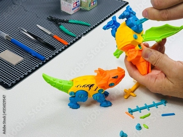 Obraz プラモデルの組立