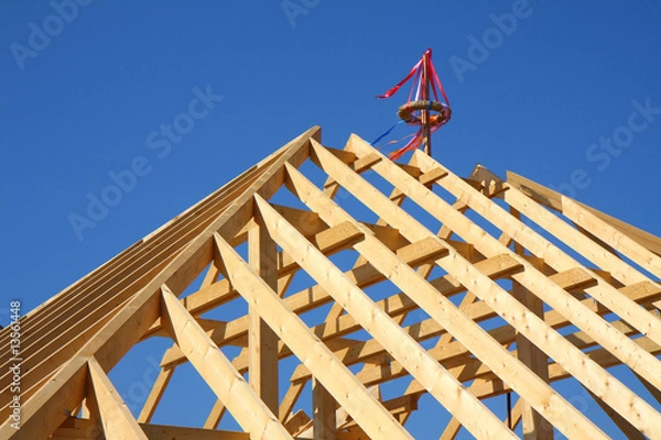 Fototapeta Dachstuhl