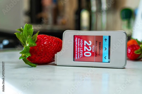 Fototapeta Device for determining nitrites and nitrates in products