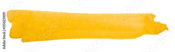 Obraz yellow brush isolated on transparent background