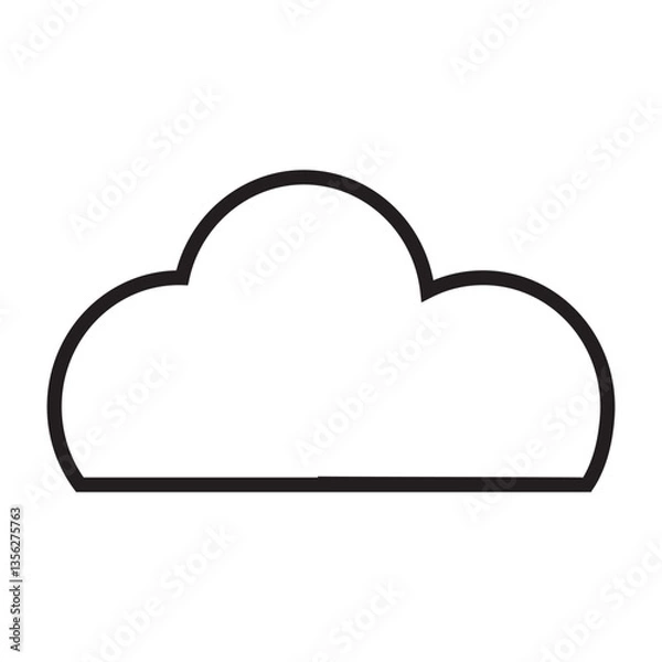 Fototapeta Cloud Vector icon