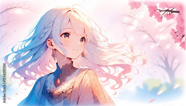 Obraz 遠くを見る