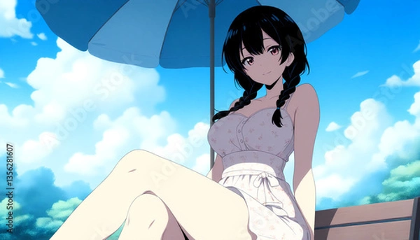 Obraz ビーチパラソル