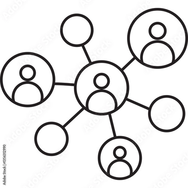 Fototapeta Network Icon