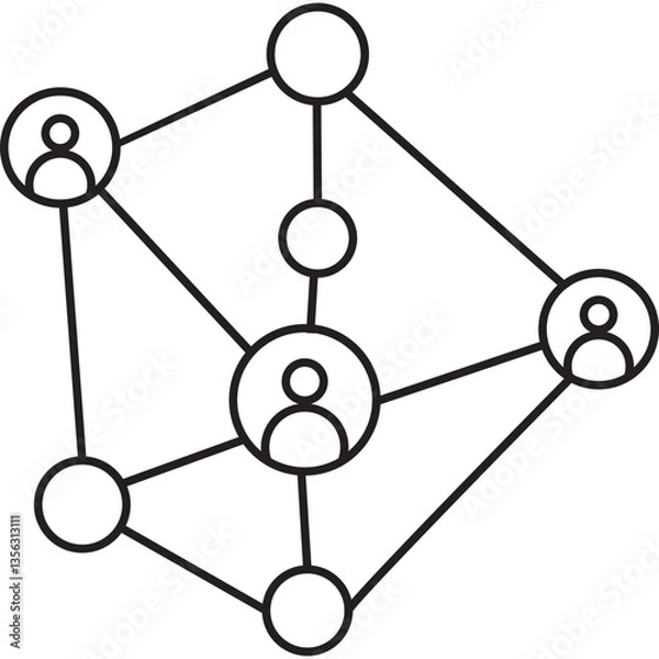 Fototapeta Network Icon