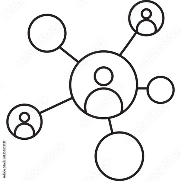 Fototapeta Network Icon