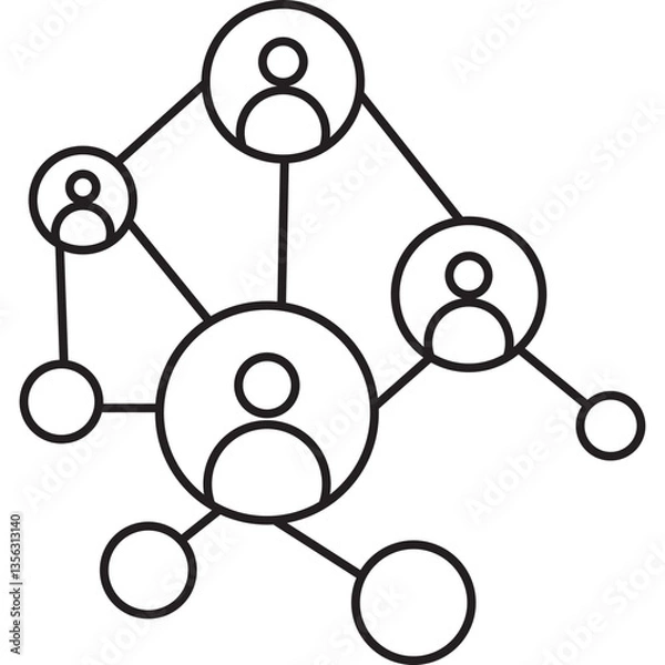 Fototapeta Network Icon