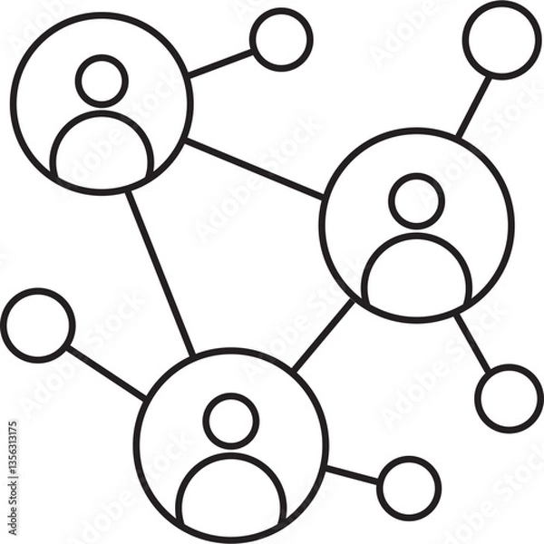 Fototapeta Network Icon