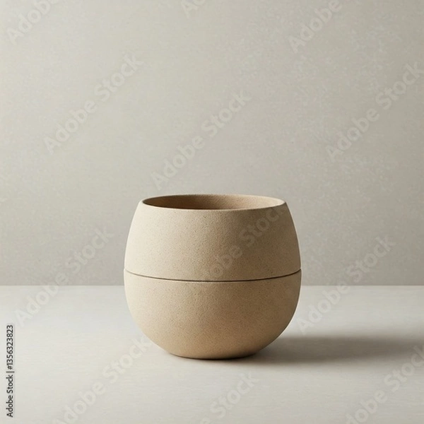 Obraz white ceramic vase