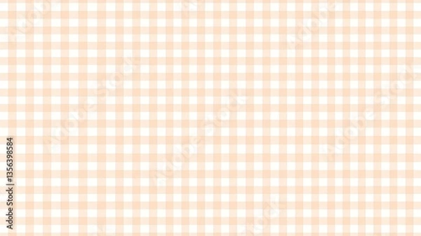 Fototapeta Pink gingham checkered seamless tablecloth pattern fabric texture